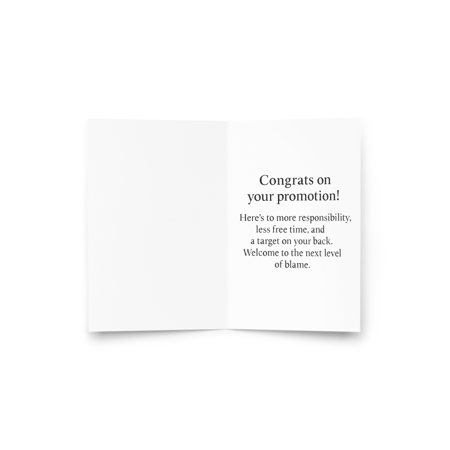 Congrats On Promotion Card