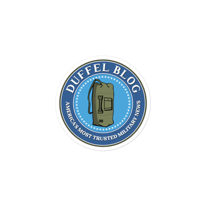 Duffel Blog logo sticker