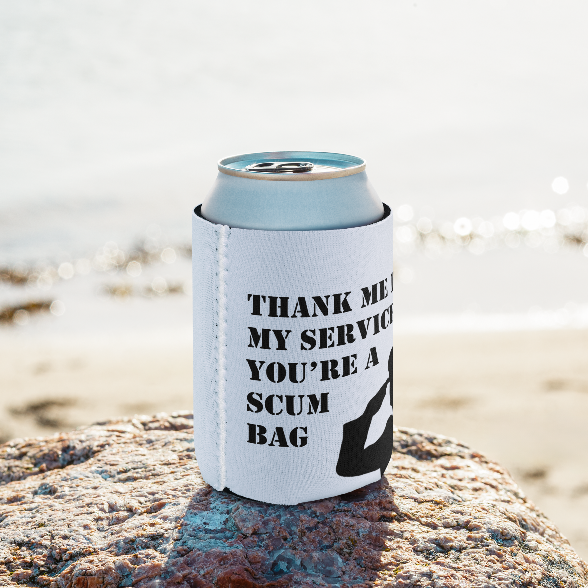 Thank Me For My Service Beer Koozie