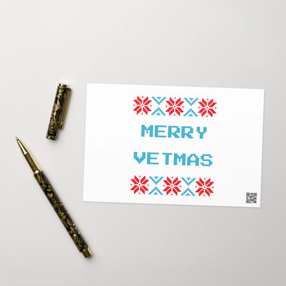 Merry Vetmas Holiday card