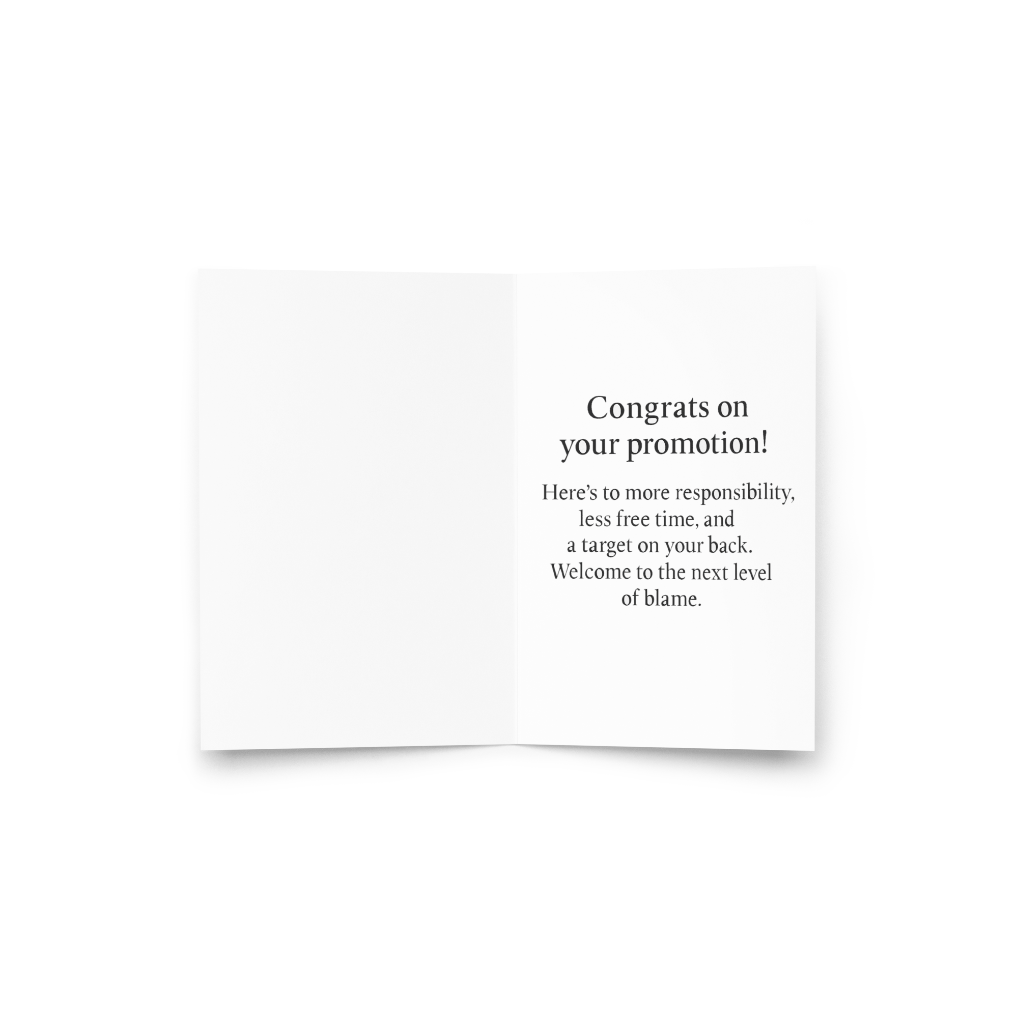 Congrats On Promotion Card