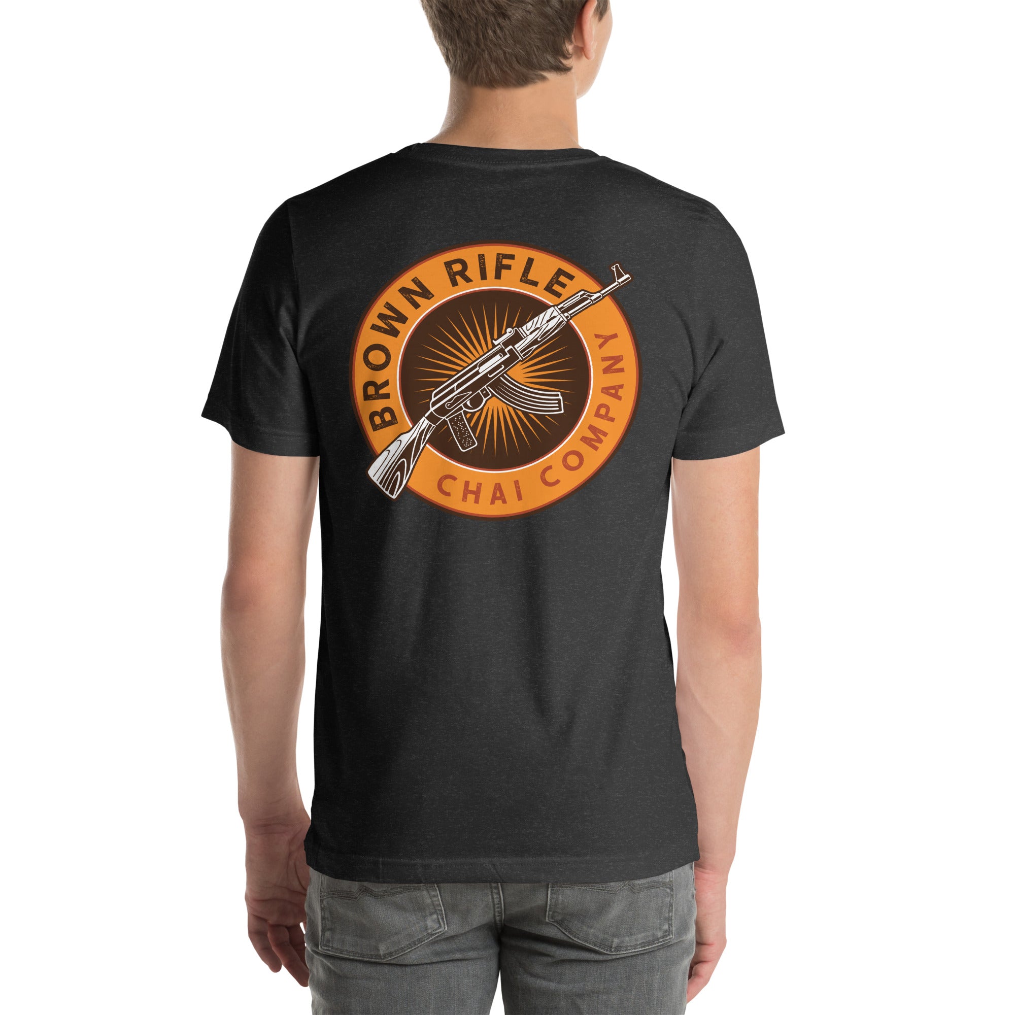 Men's Brown Rifle Chai Company shirt