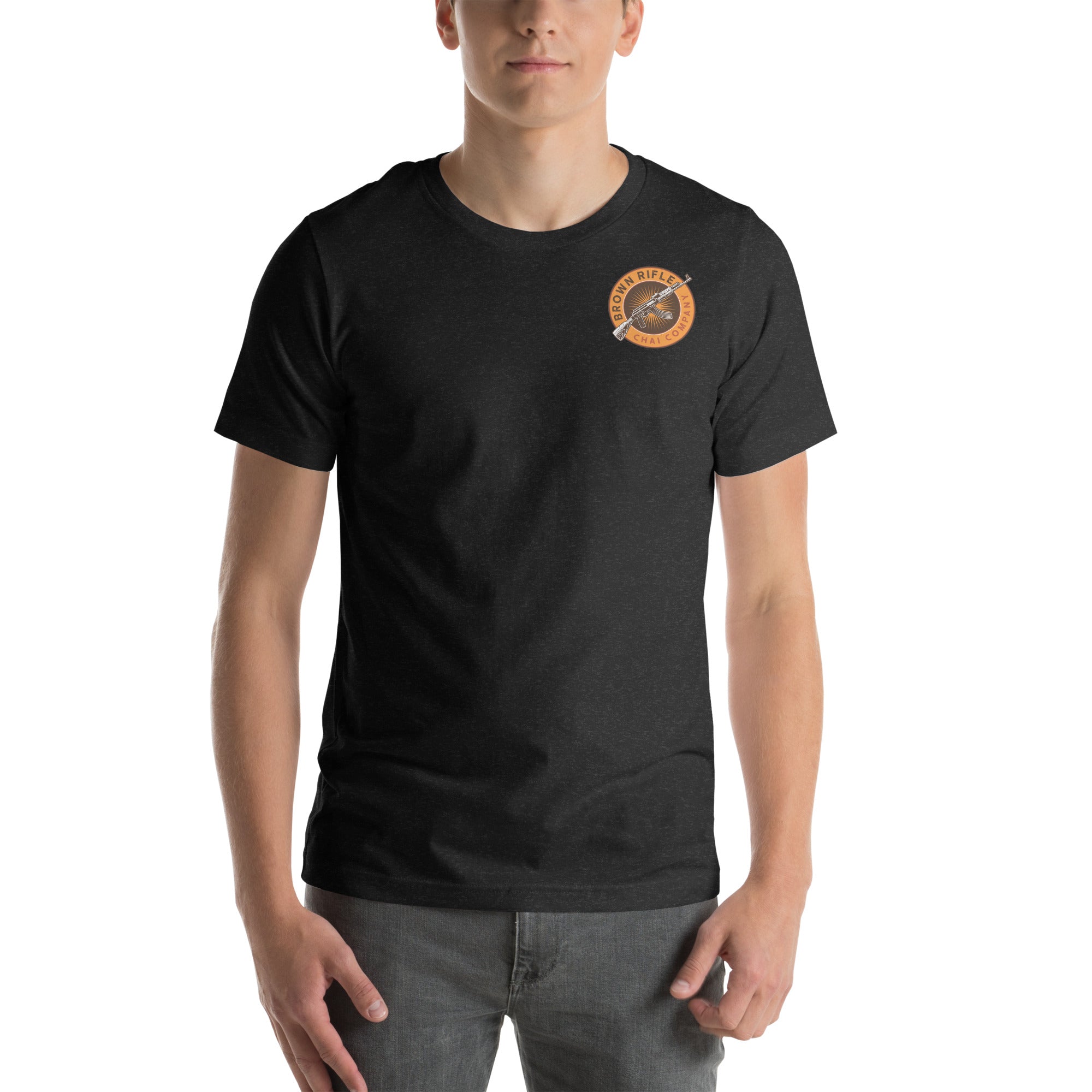 Men's Brown Rifle Chai Company shirt